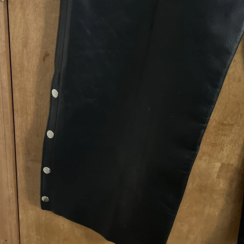 Interstate Leather Black Chaps 2XL Adjustable 34 - 46